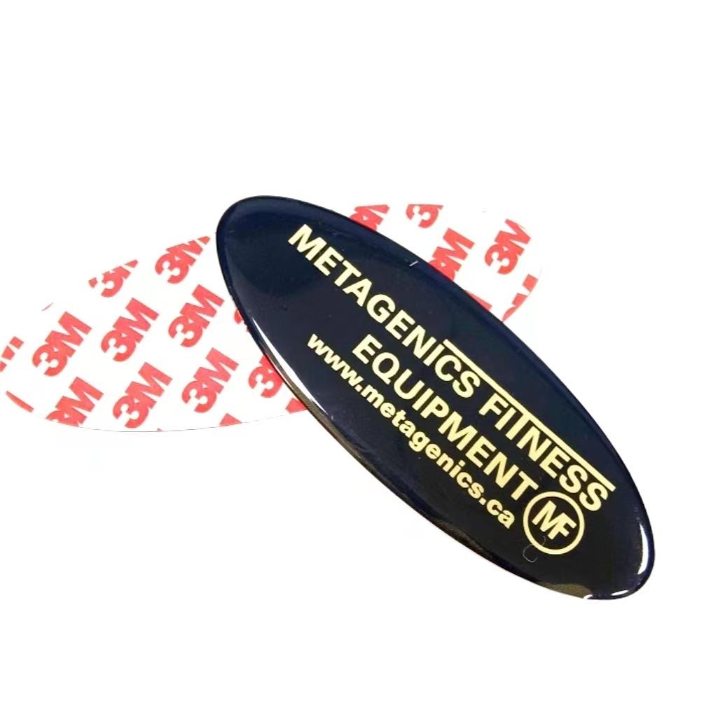 3D Epoxy Dome Logo Stickers