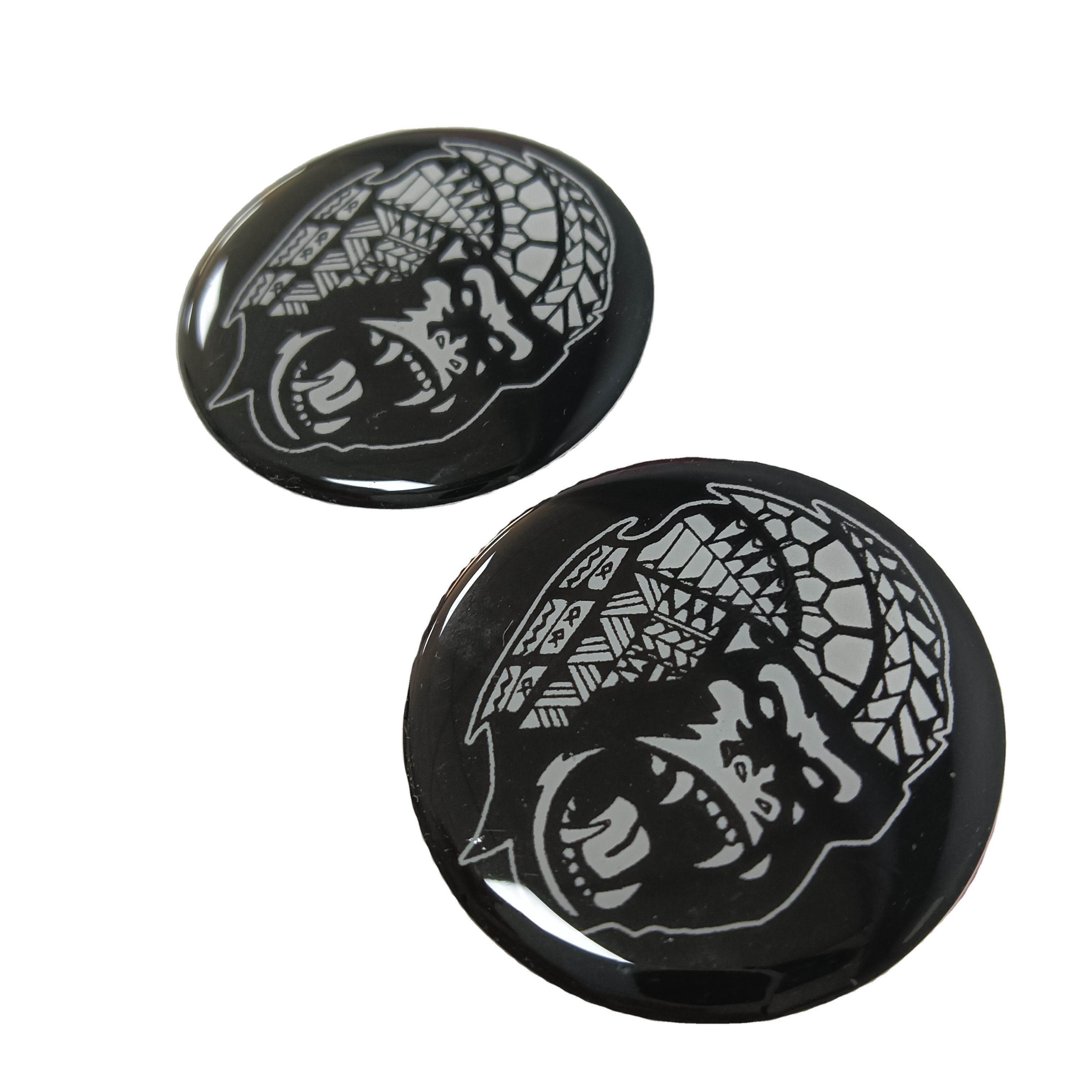 3D Epoxy Dome Logo Stickers