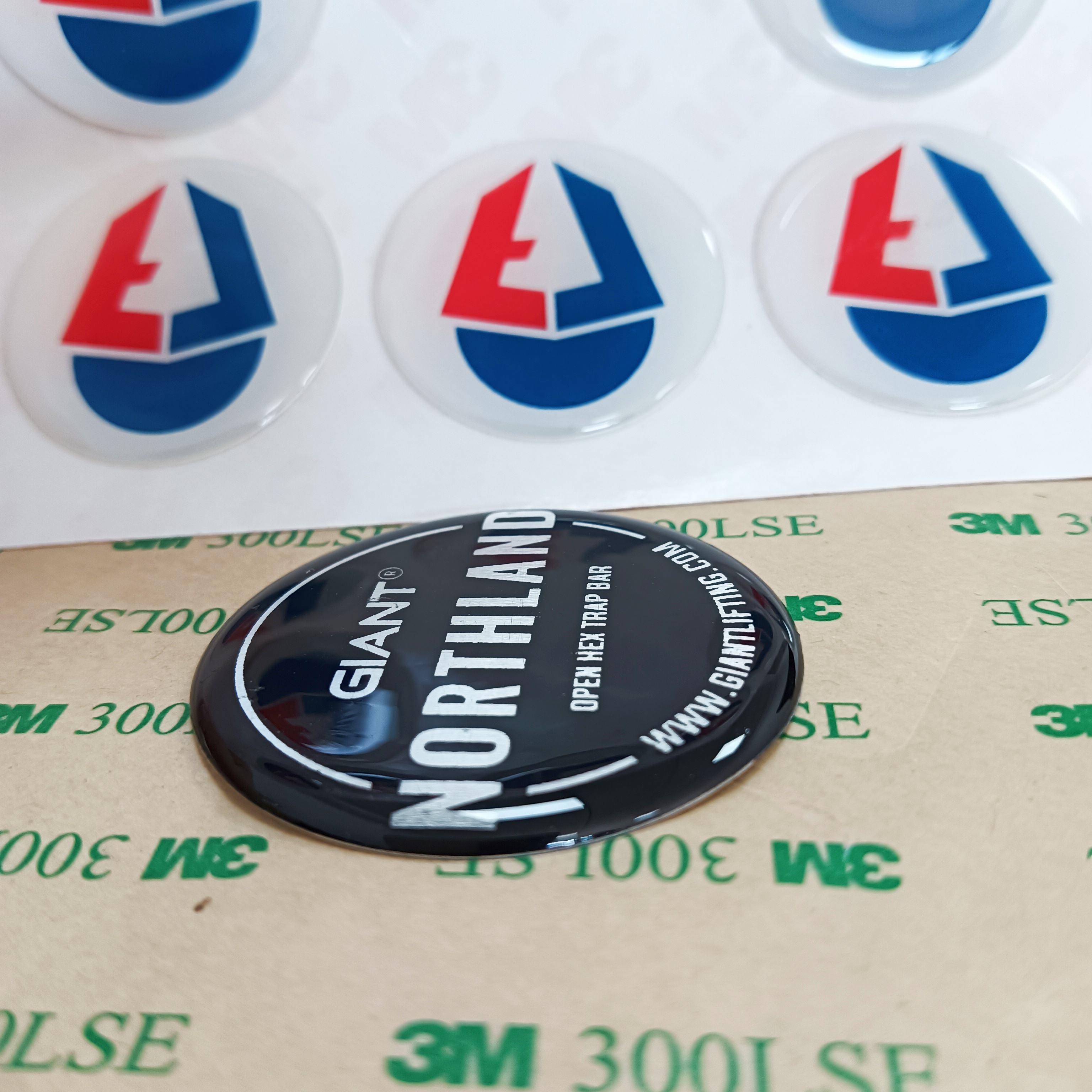 3D Epoxy Dome Logo Stickers