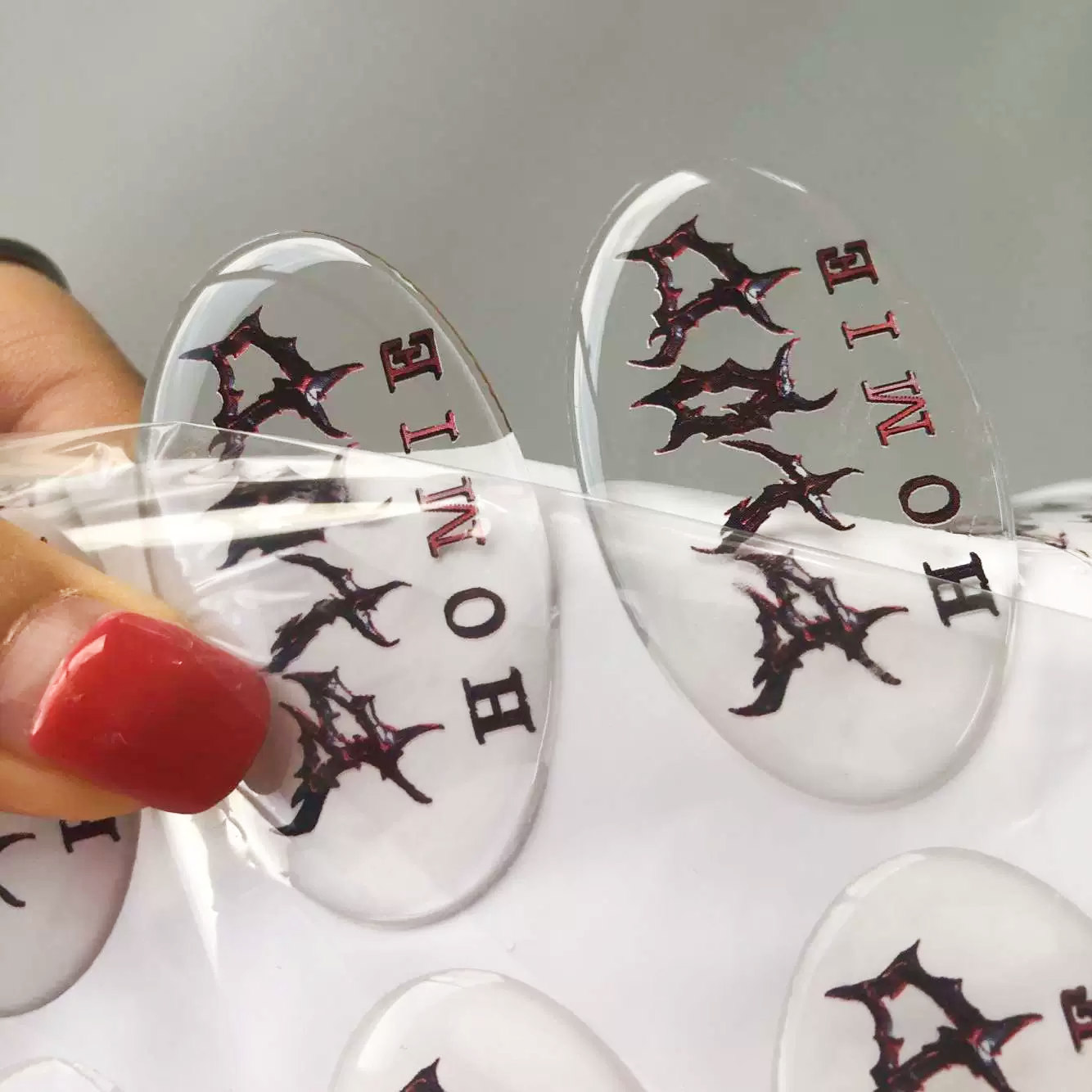 3D Epoxy Dome Logo Stickers