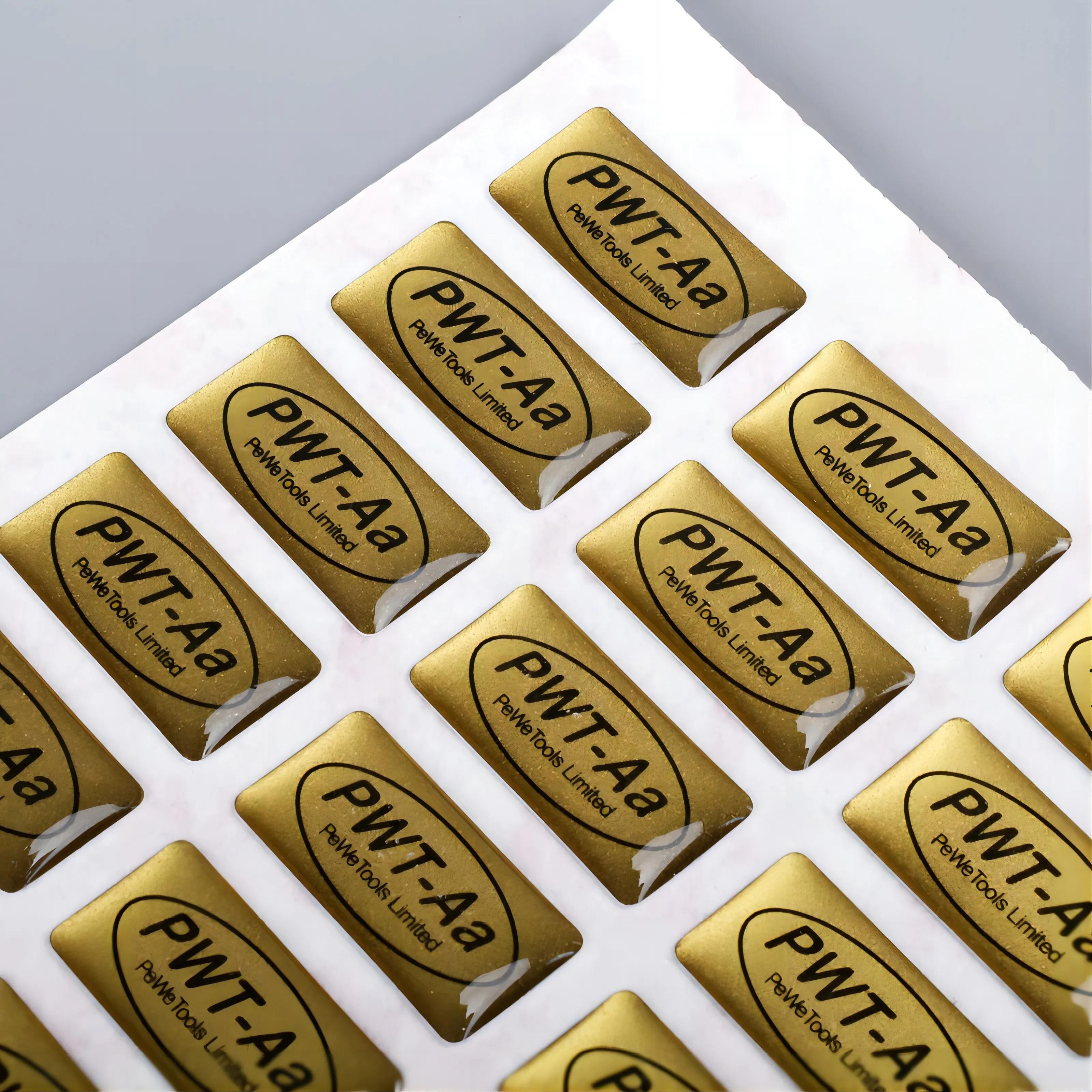 3D Epoxy Dome Logo Stickers