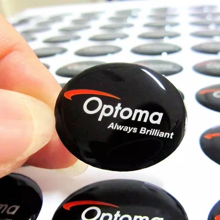 3D Epoxy Dome Logo Stickers