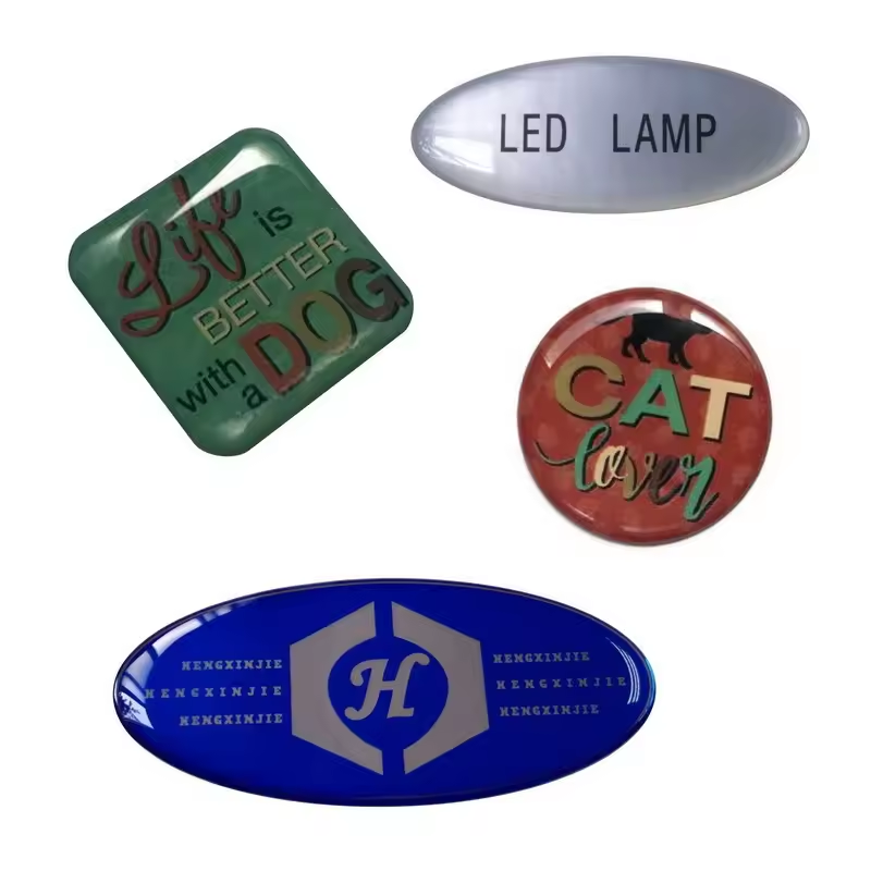 3D Epoxy Dome Anime Stickers