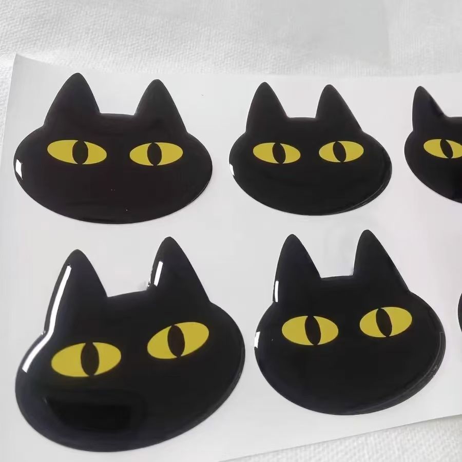 3D Epoxy Dome Anime Stickers