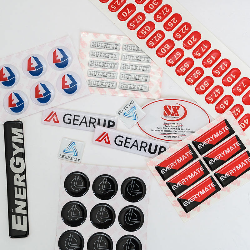 3D Epoxy Dome Anime Stickers