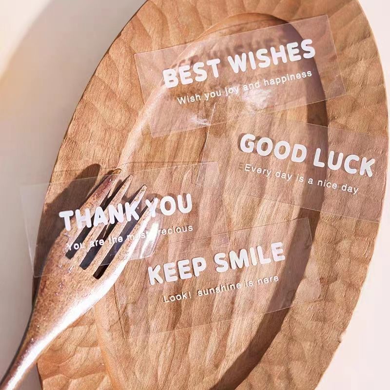 Custom Clear Stickers Food Beverage