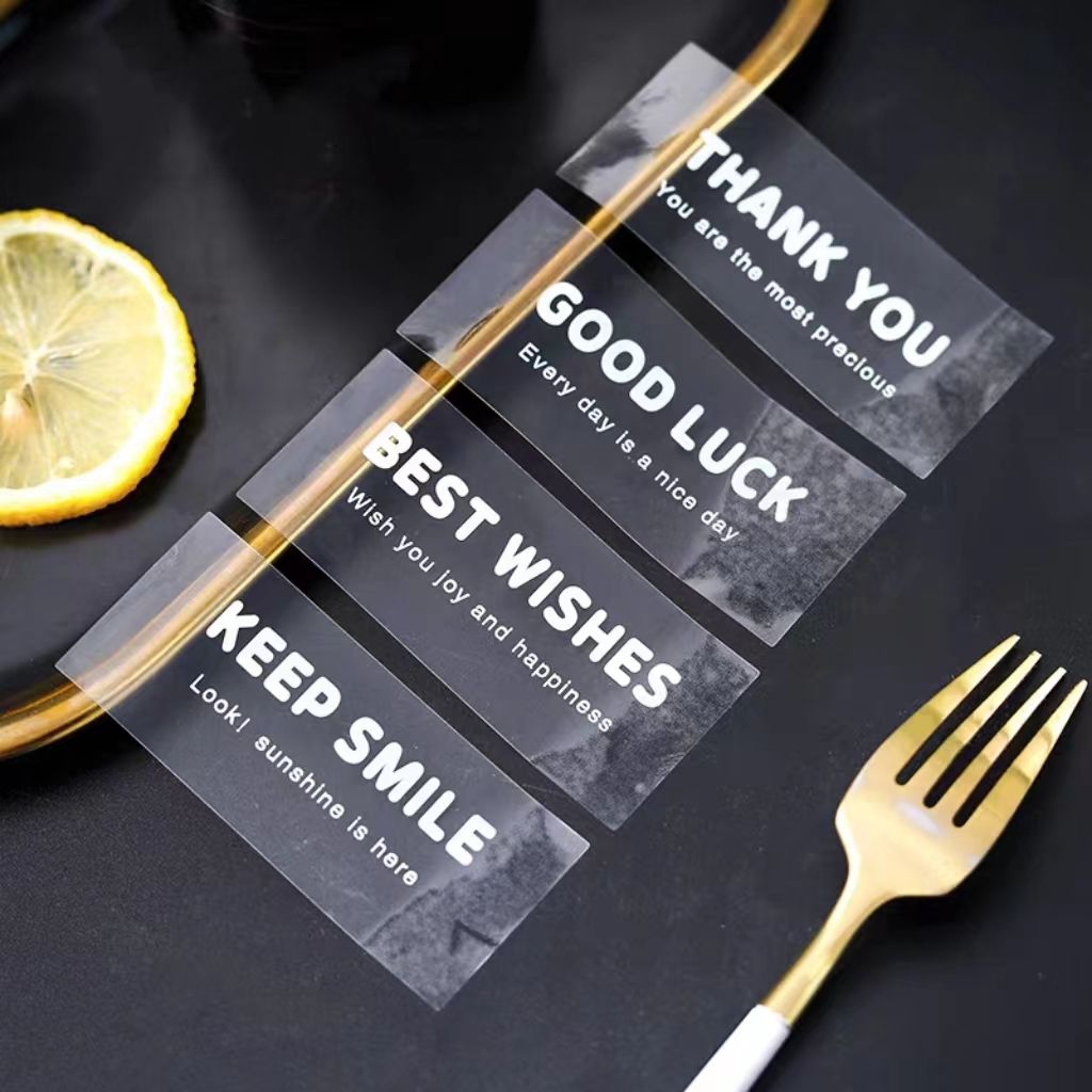 Custom Clear Stickers Food Beverage