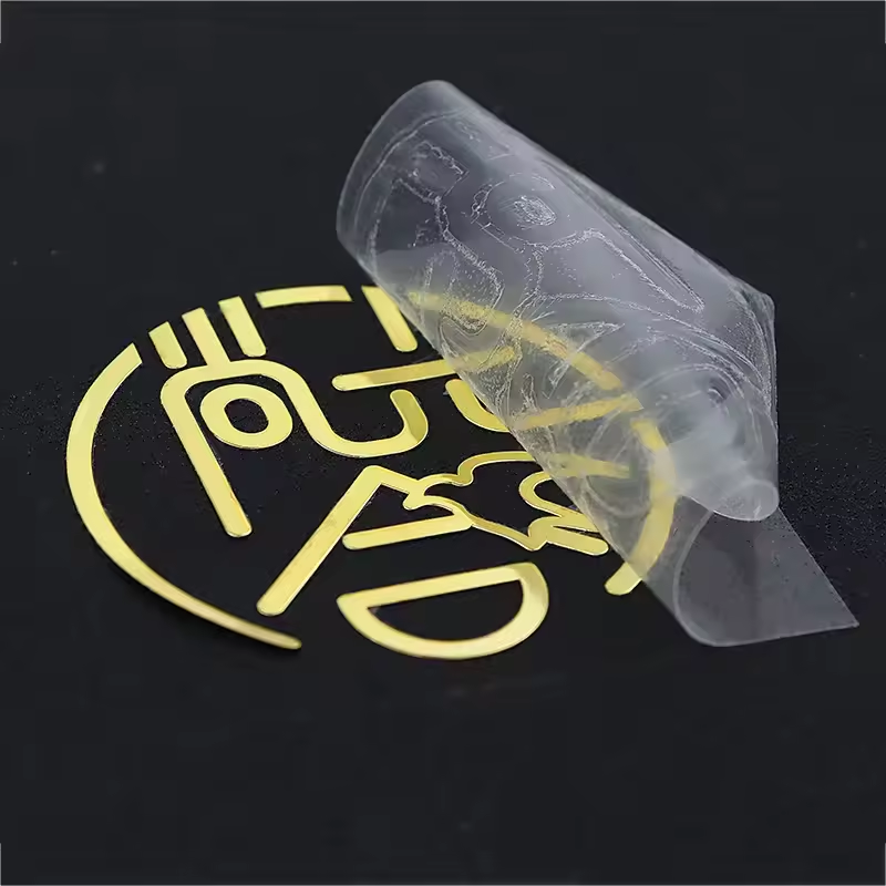 3D Metal Logo Stickers