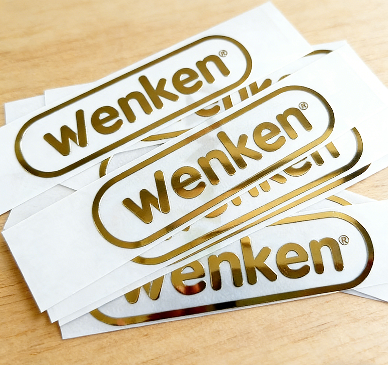 3D Metal Logo Stickers