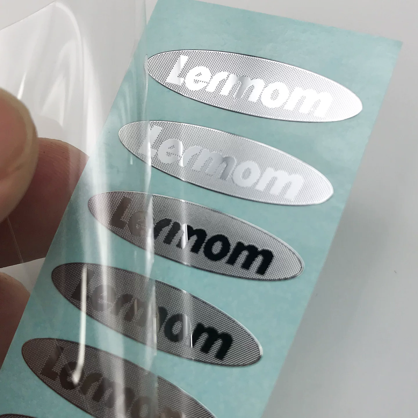 3D Metal Logo Stickers