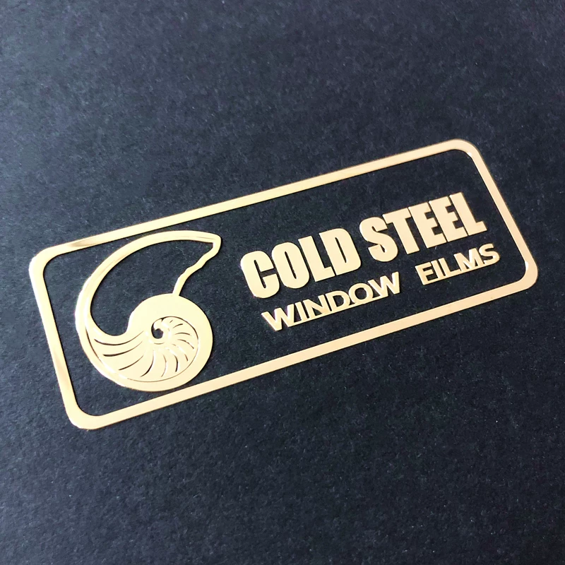 3D Metal Logo Stickers