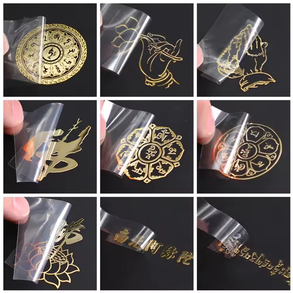 3D Metal Logo Stickers