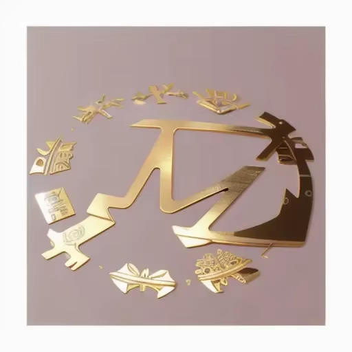 3D Metal Logo Stickers