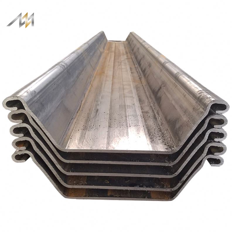  S355 SS400 Type 2 SY295 U-Shaped Steel Sheet Pile