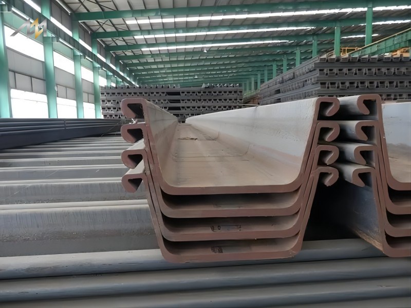  S355 SS400 Type 2 SY295 U-Shaped Steel Sheet Pile