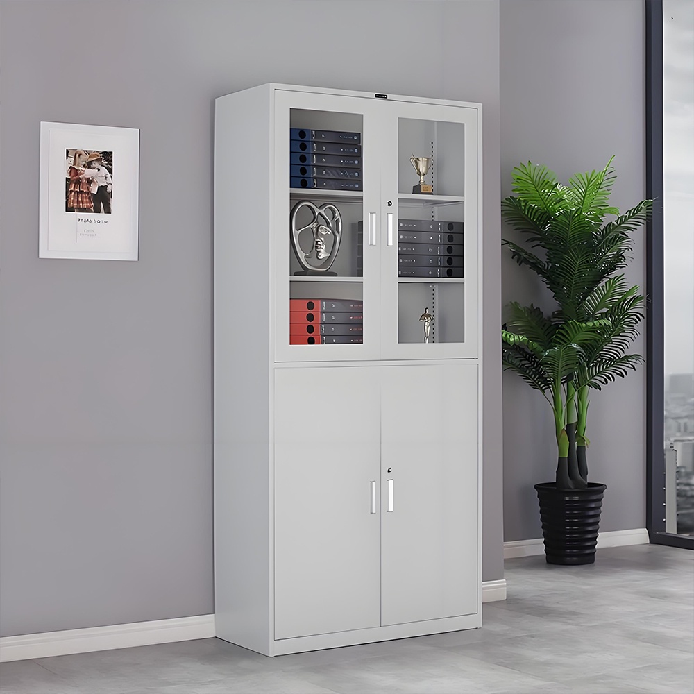 Standard filing cabinet - 4 doors - white