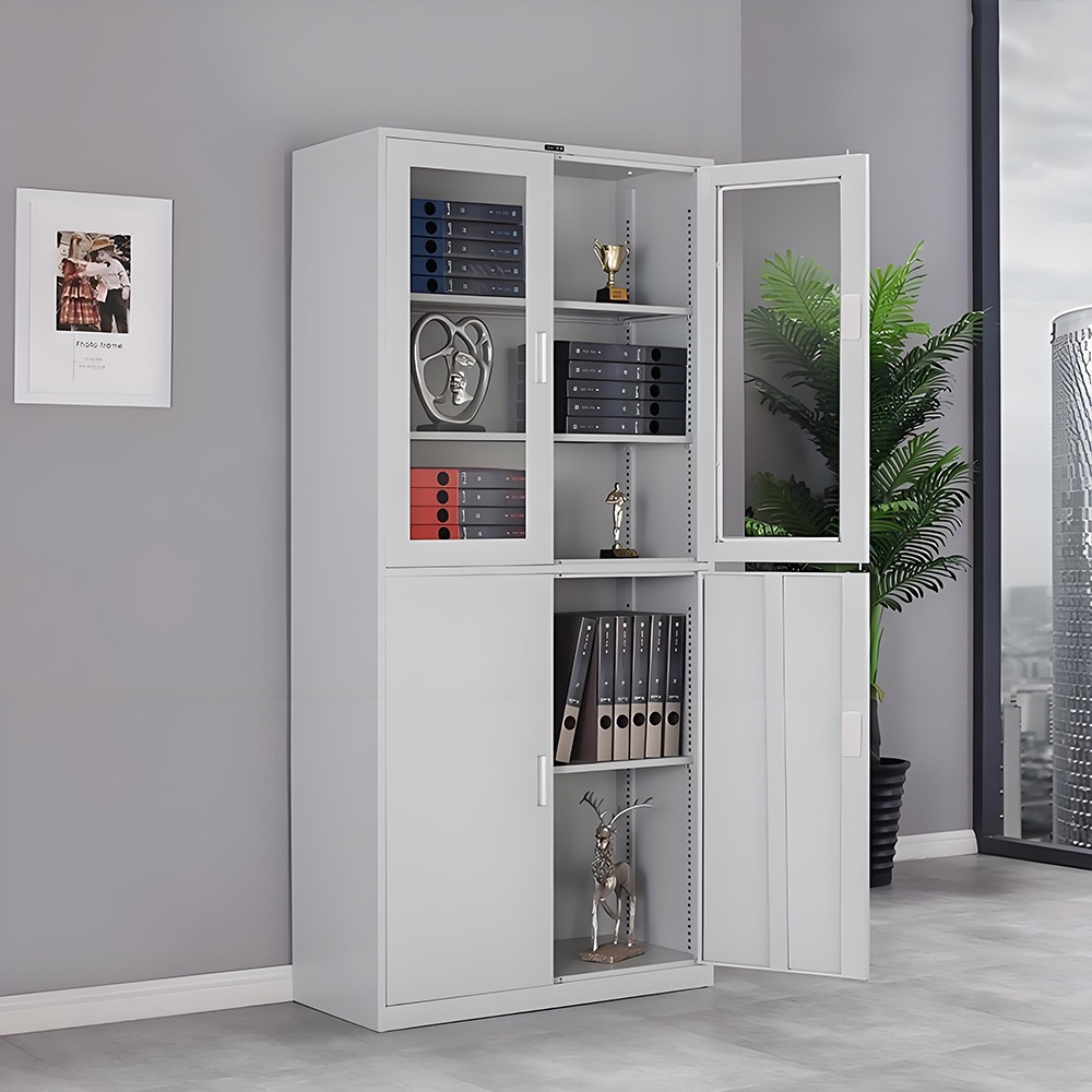 Standard filing cabinet - 4 doors - white