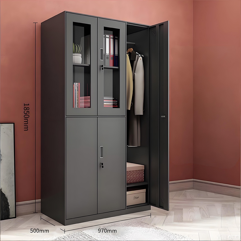 Other-Standard filing cabinet - 5 doors - Black