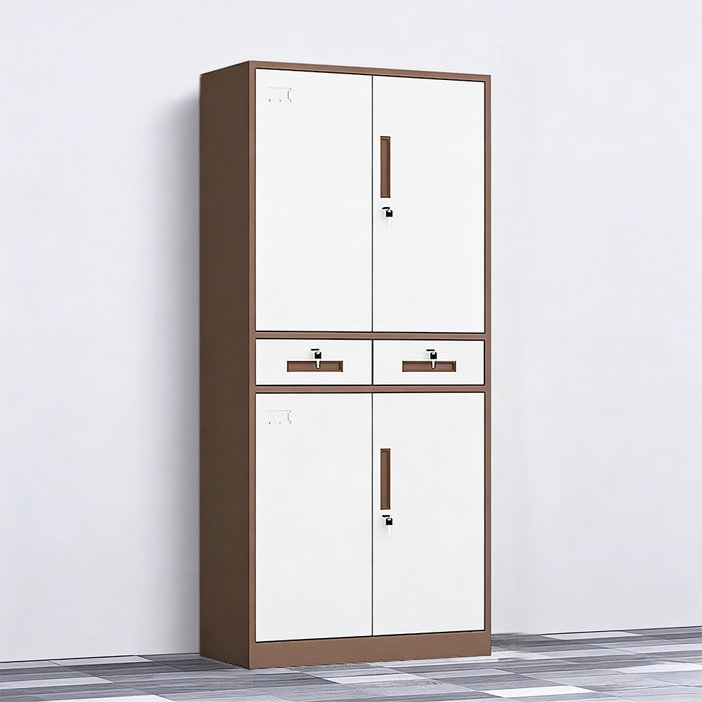 Drawer-type steel filing cabinet - 4 doors-Multiple colors available - color chart included