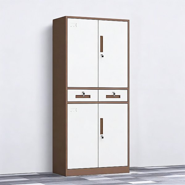 Drawer-type steel filing cabinet - 4 doors-Multiple colors available - color chart included