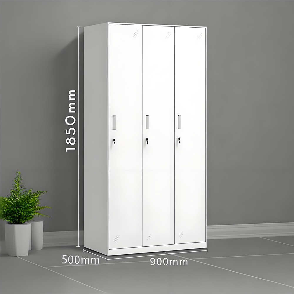 Steel locker - 3 doors