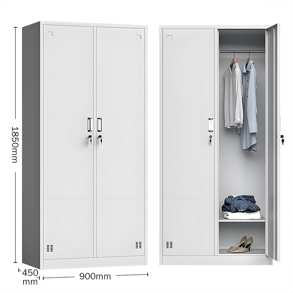 Steel locker - 2 doors
