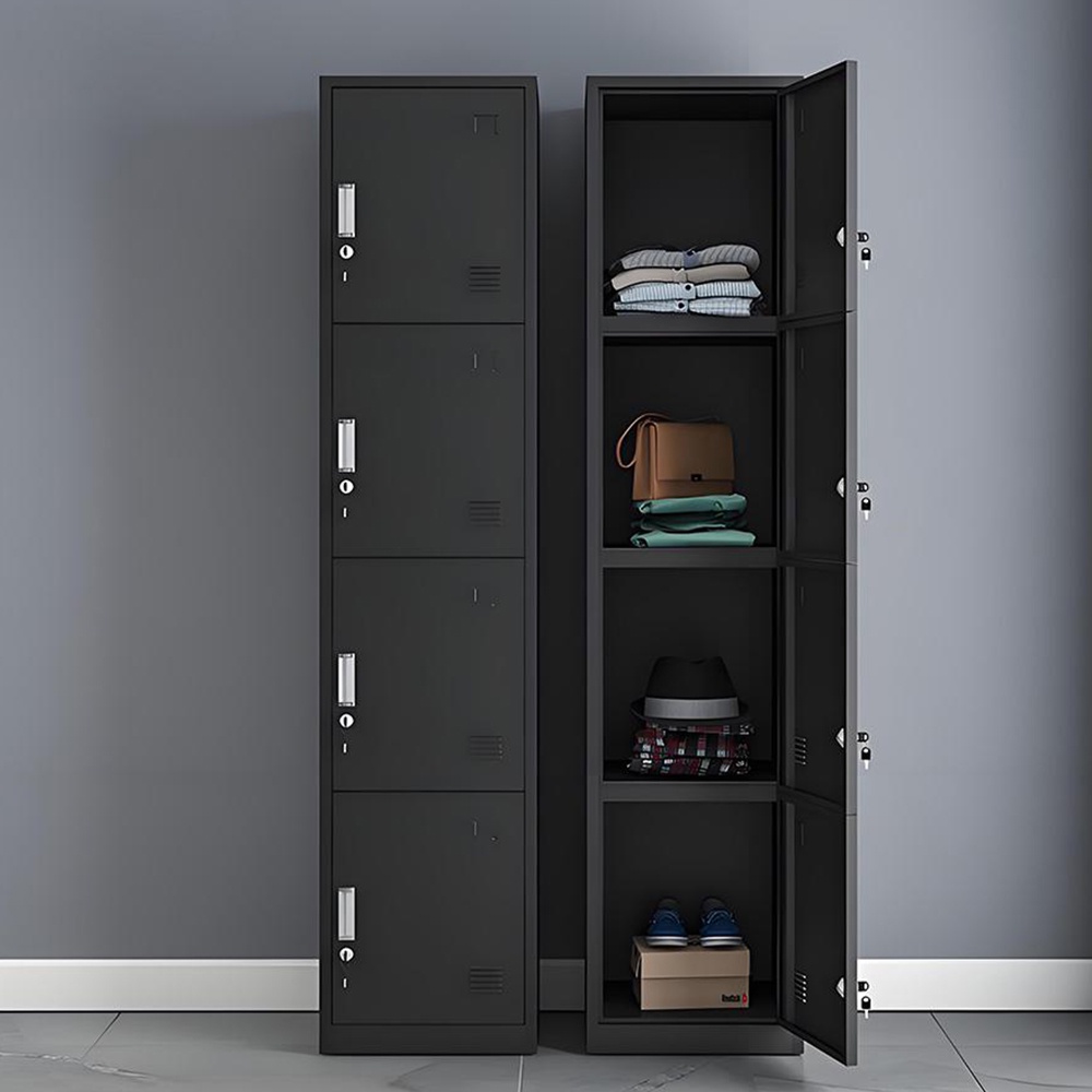 Single column multi-door locker