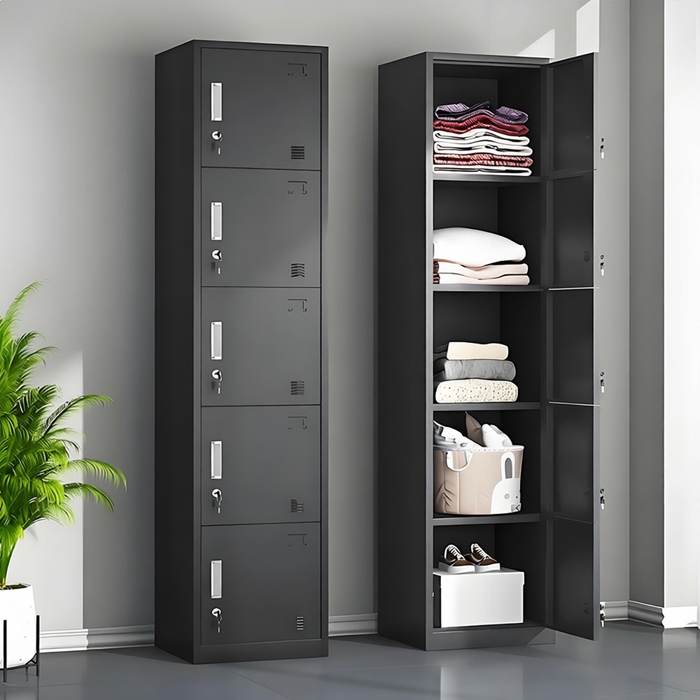 Single column multi-door locker