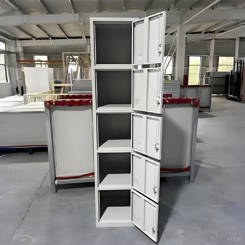 Single column multi-door locker