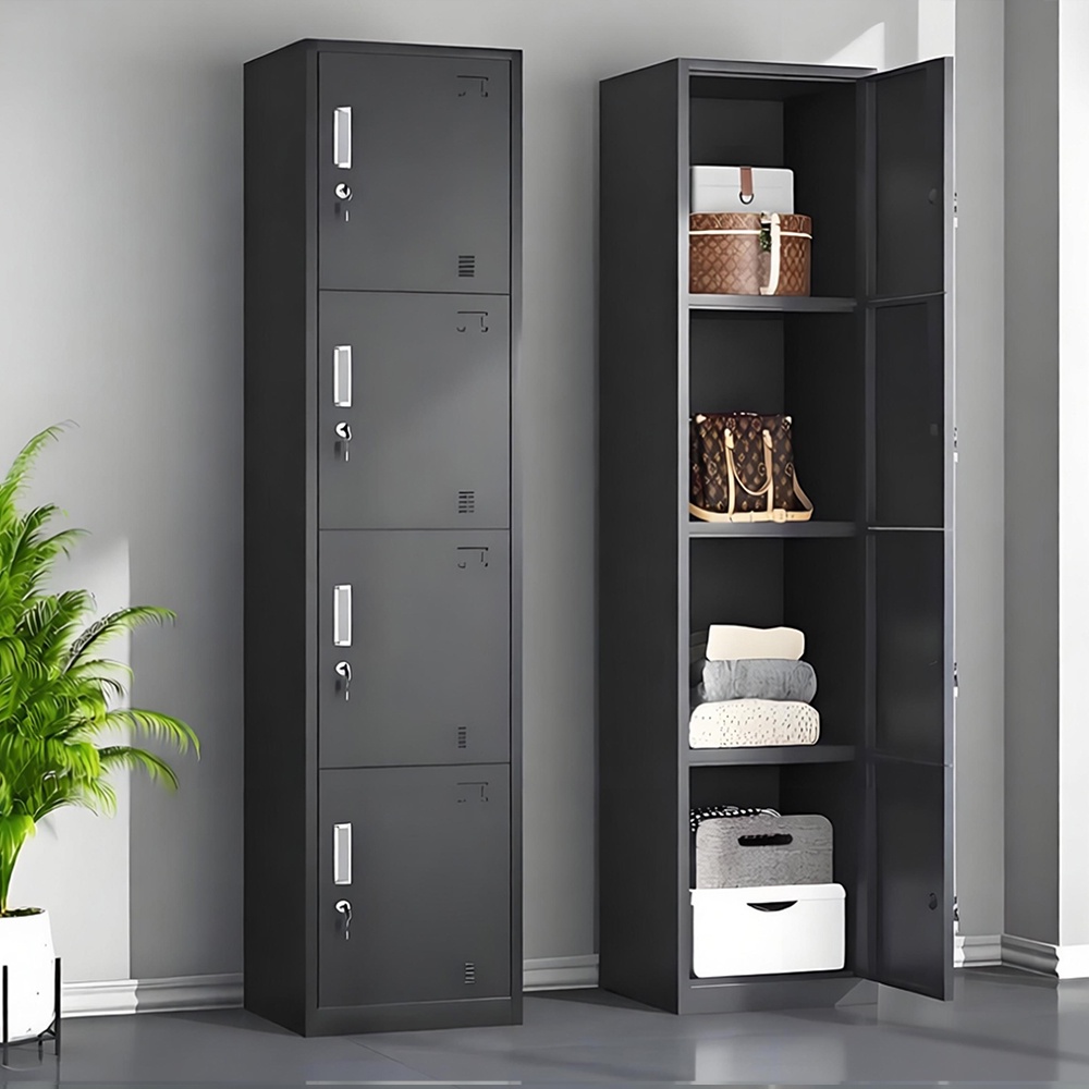 Single column multi-door locker