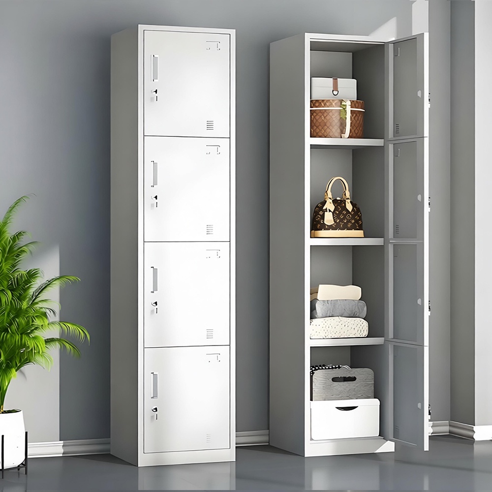 Single column multi-door locker