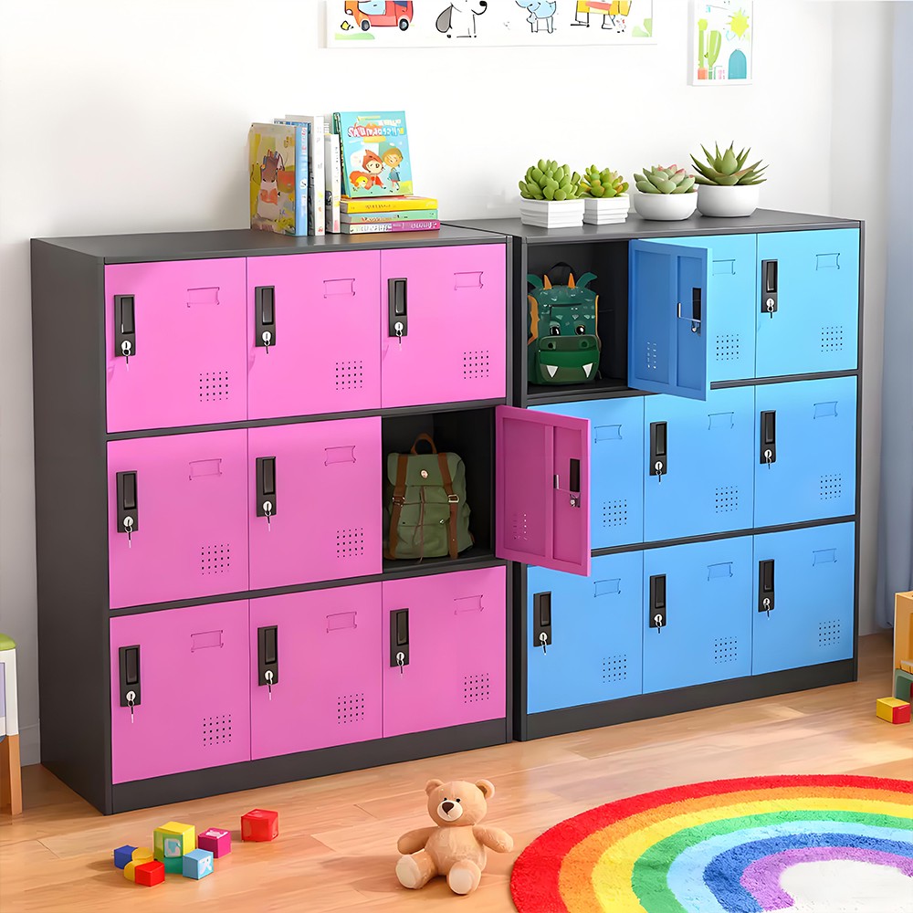Colored storage cabinet - low cabinet