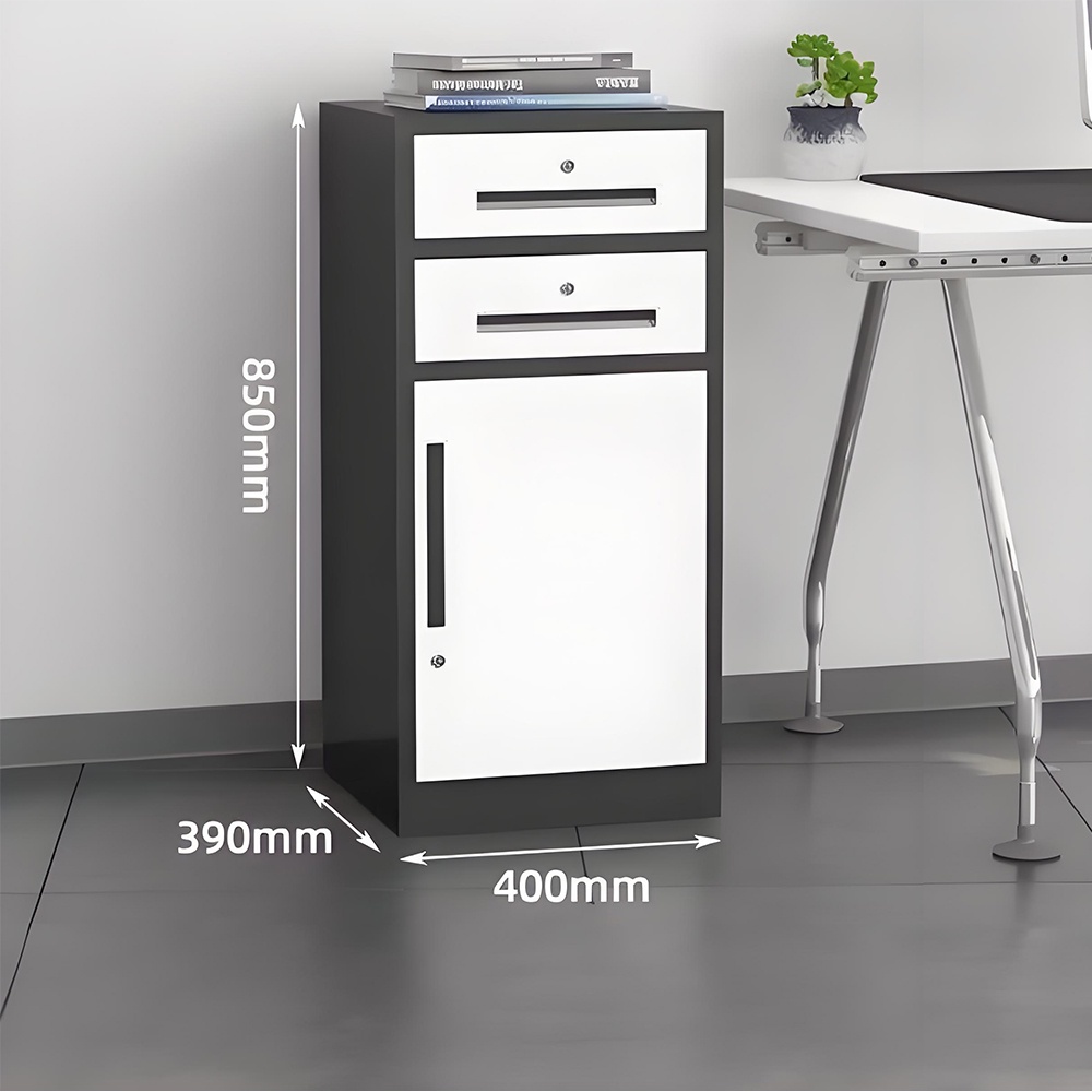 Taller low cabinet - 1 door - 2 drawers