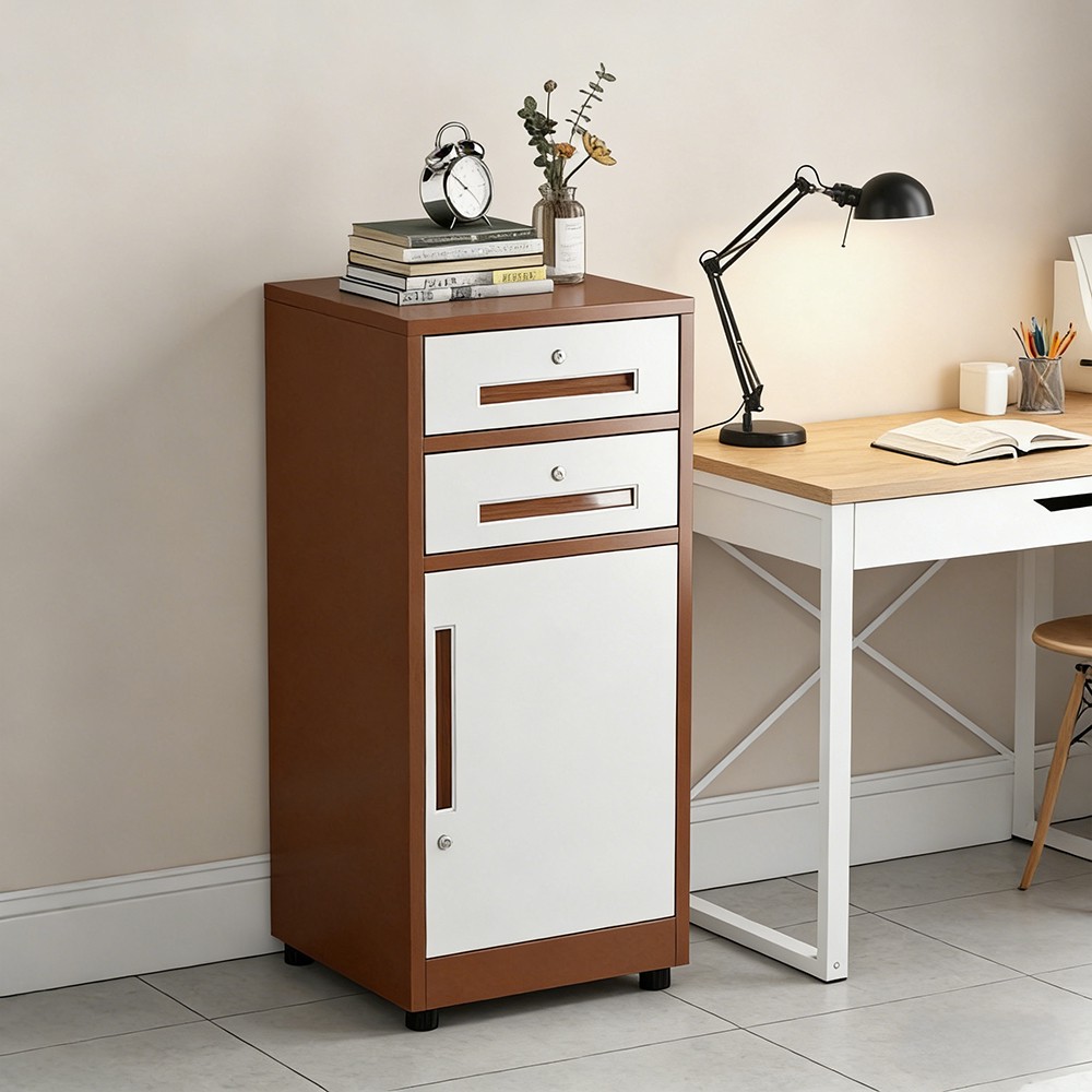 Taller low cabinet - 1 door - 2 drawers