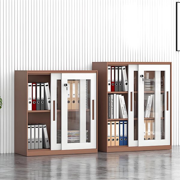 Sliding glass door low cabinet