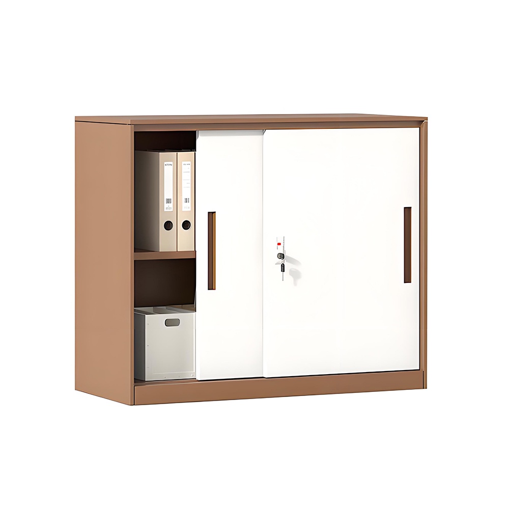 Sliding door steel low cabinet