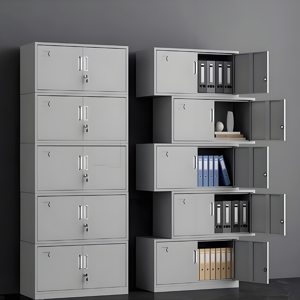 Multi-layer steel filing cabinet