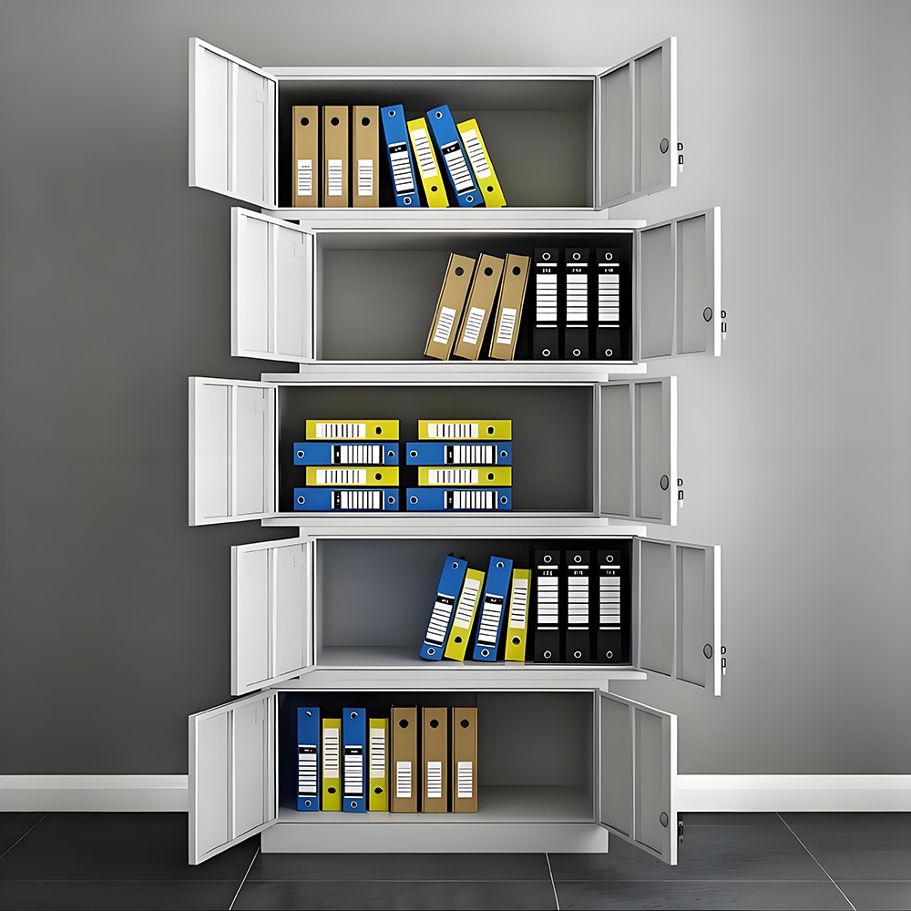 Multi-layer steel filing cabinet