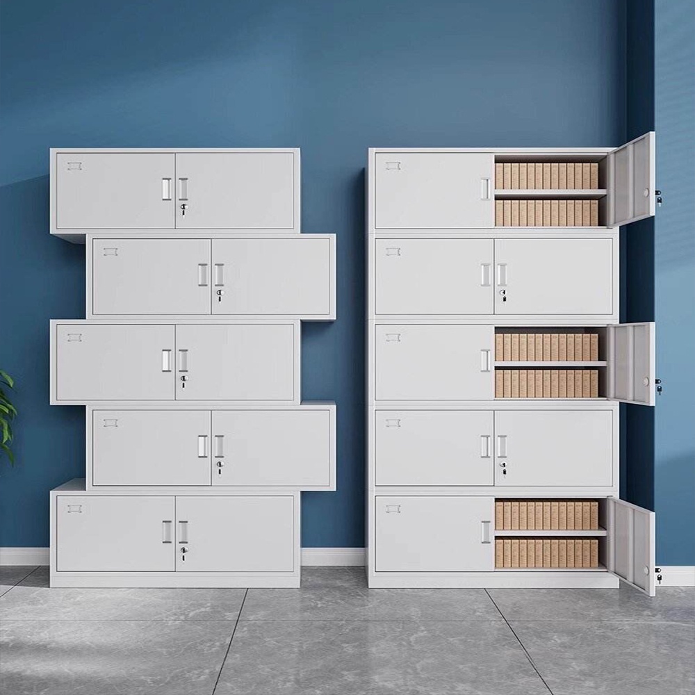 Multi-layer steel filing cabinet