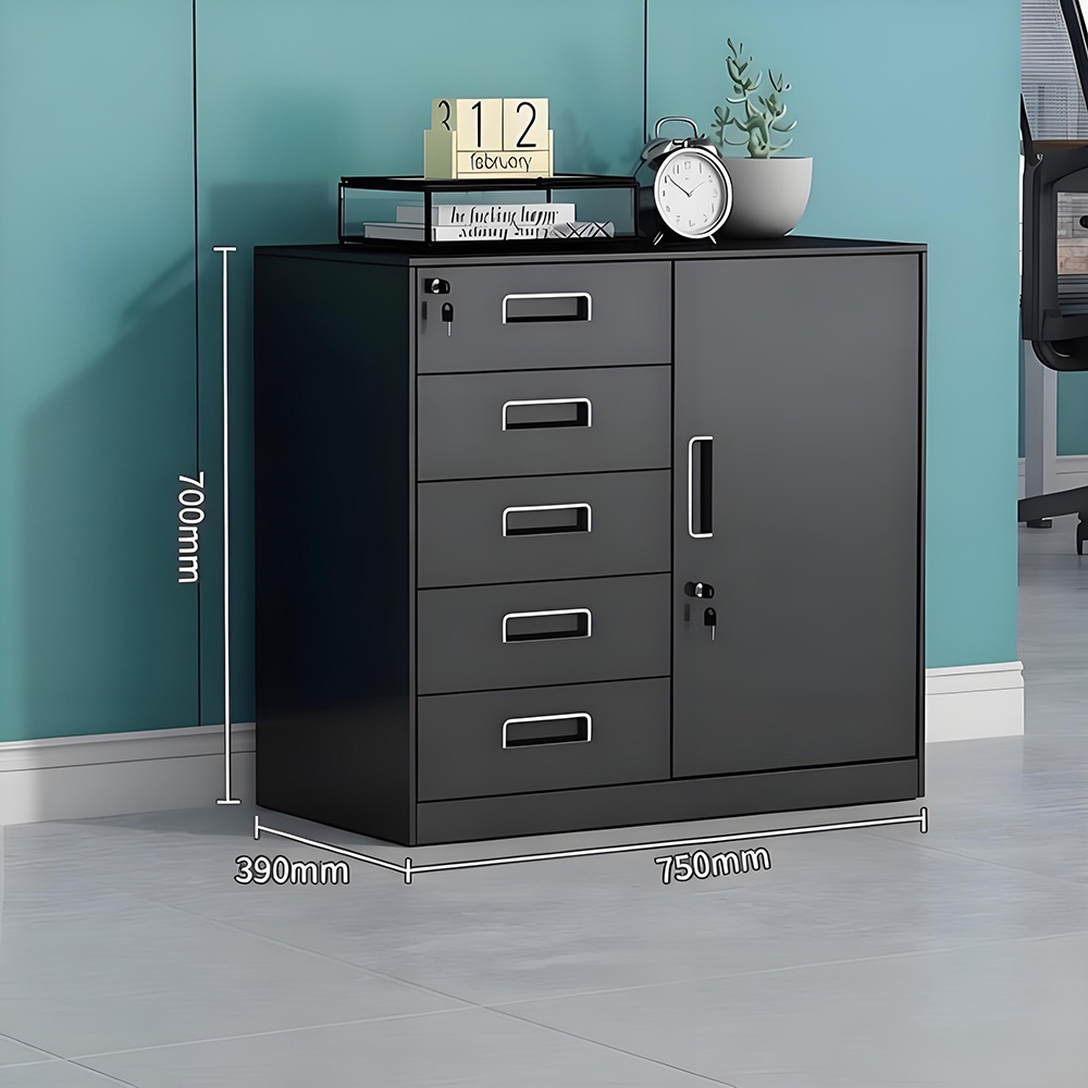 Multi-drawer low cabinet