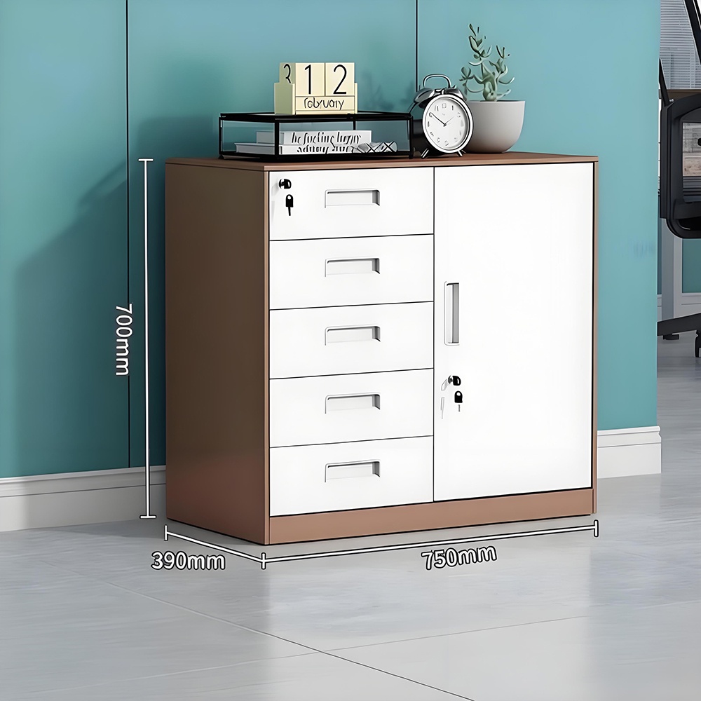 Multi-drawer low cabinet