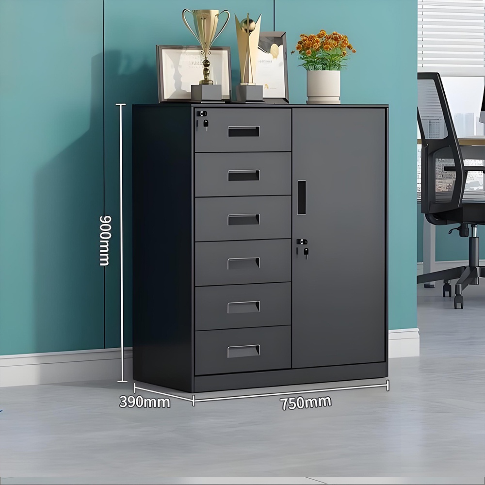 Multi-drawer low cabinet