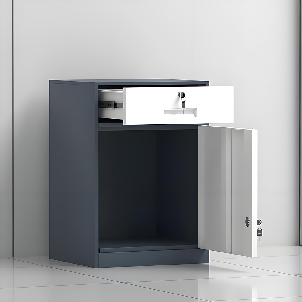 Low filing cabinet - 1 door - 1 drawer