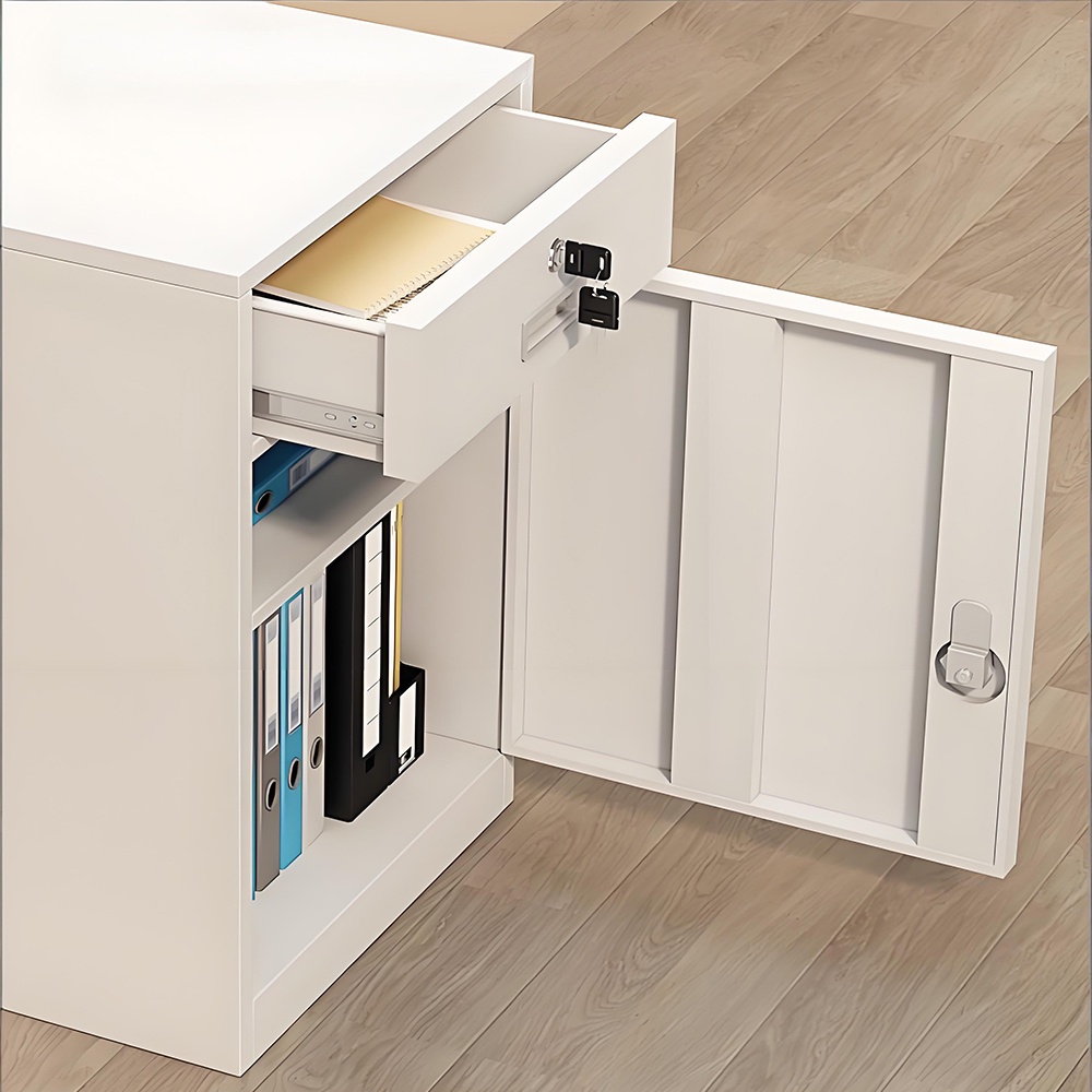 Low filing cabinet - 1 door - 1 drawer