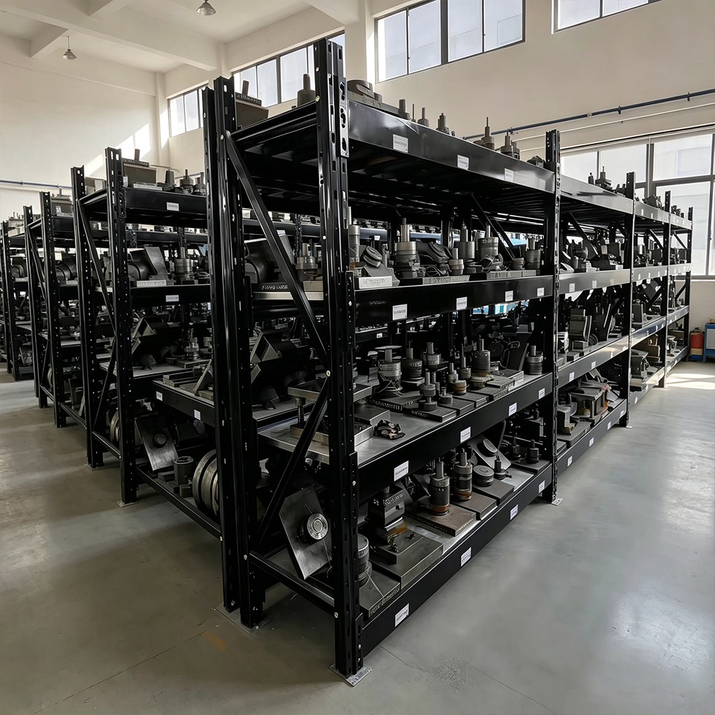 Black Heavy‑Duty Racking