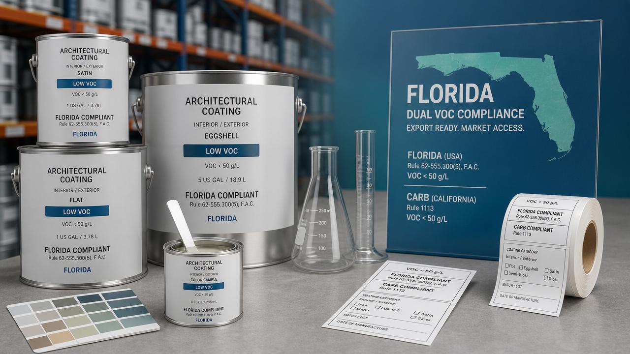 Florida Rule Tightens VOC Compliance for Coatings