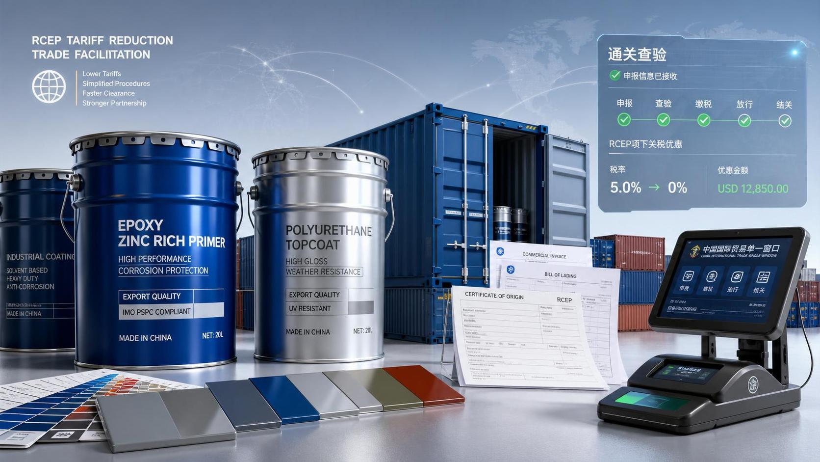 RCEP Tariff Cuts Lift Duty-Free Coatings Access to 92%