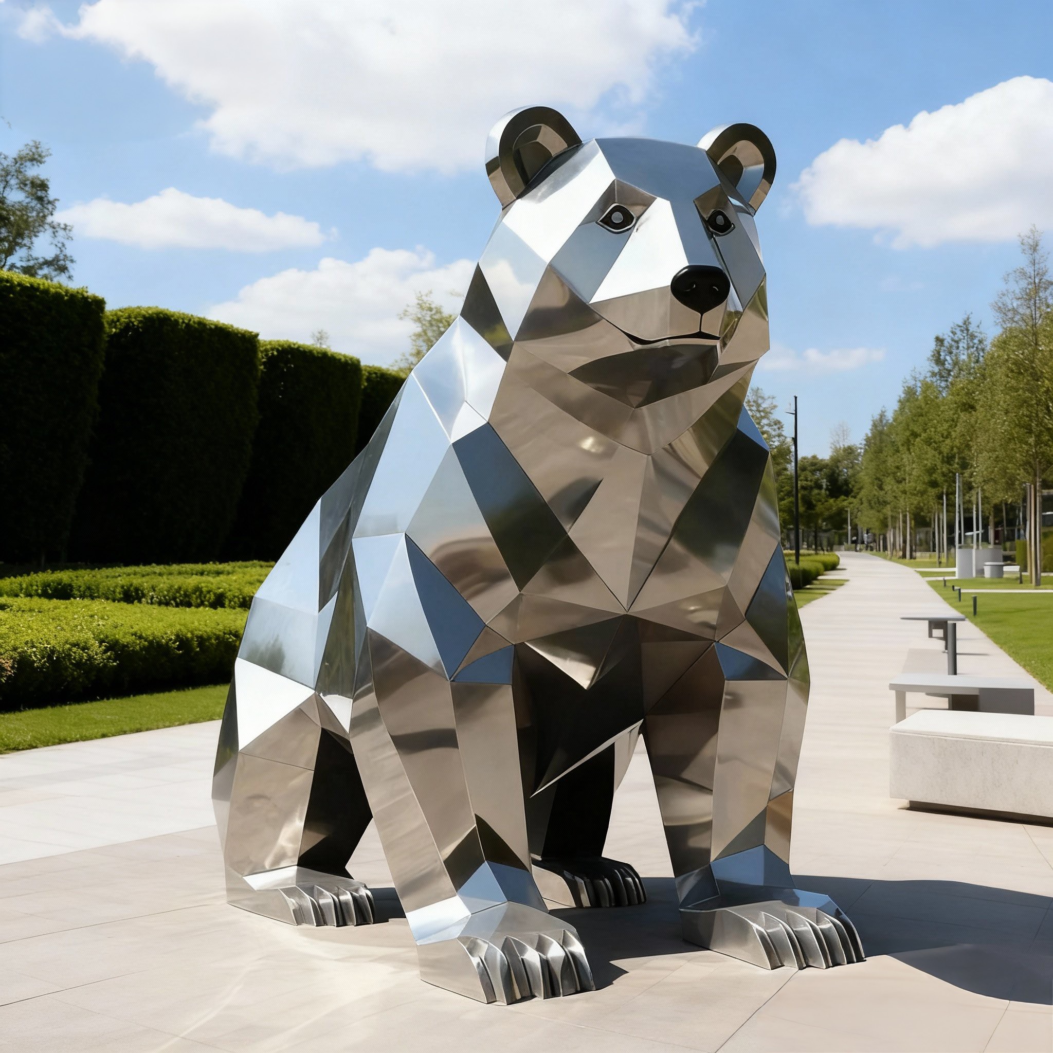 Stainless steel sculpture