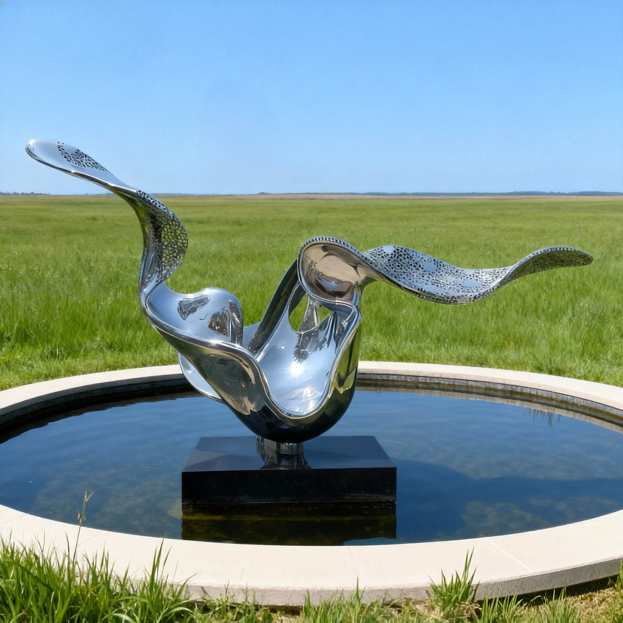 Stainless steel sculpture