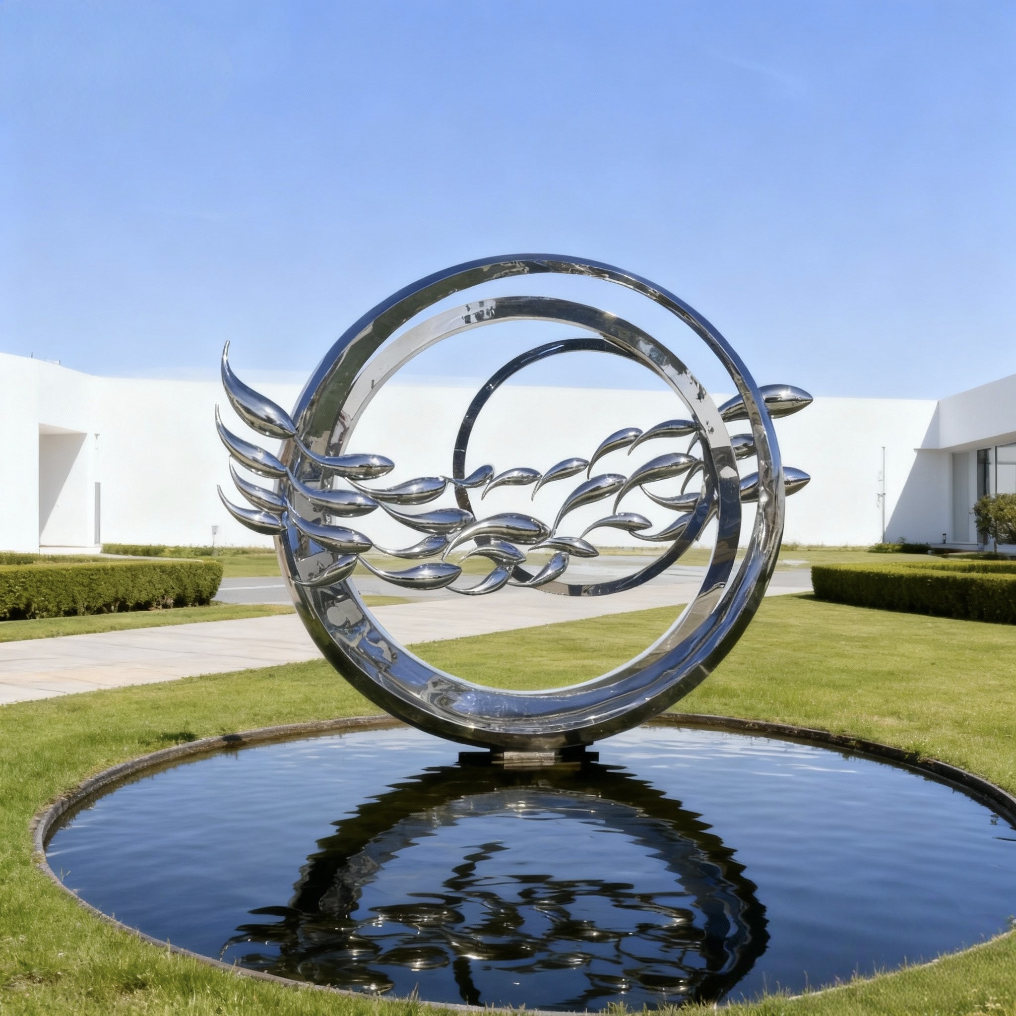 Stainless steel sculpture